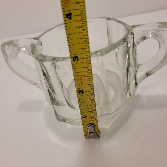 Vintage Crystal Cream & Sugar‎ Bowl Handles Circa 1960 - Picture 6 of 7